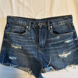 Distressed Denim Shorts